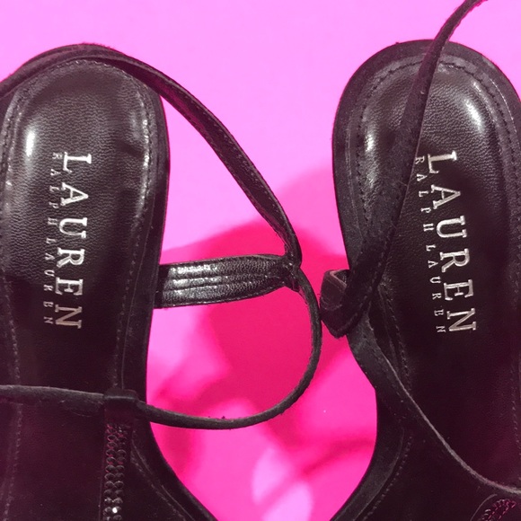 LAUREN RALPH LAUREN Open Toe Strap Heels - Picture 4 of 8